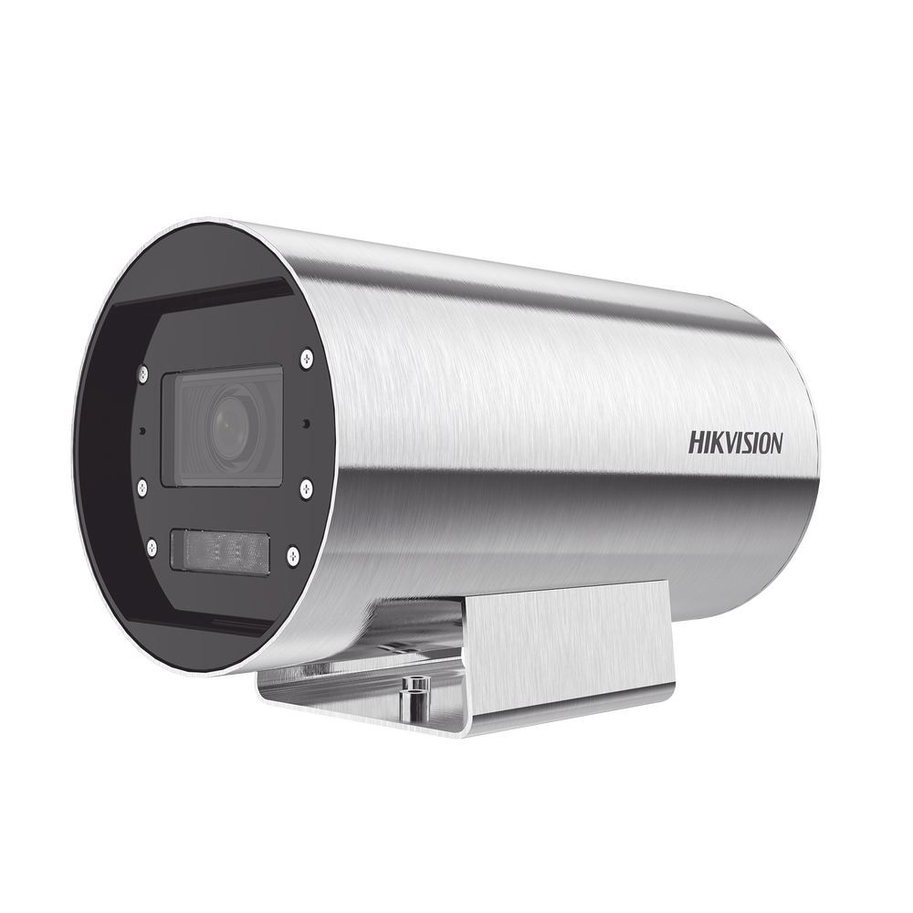 Bala IP 4 Megapixel / Lente Mot. 2.8 a 12 mm / Acero Inoxidable (304) / Altas Temperaturas (150°C) / Refrigeración por Agua / IP68 / Dual Light (30 mts IR + 20 mts Luz Blanca) / WDR 120 dB / ONVIF / PoE+ / Alarmas I/O / ACUSENSE