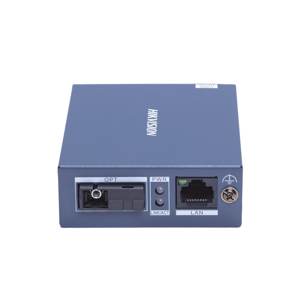 Transceptor Fibra Óptica Gigabit / Monofibra Monomodo / 3 km Distancia / 10/100/1000 Mbps RJ45 / SC / Metal Industrial / 4 kV Protección Rayos / -20°C a 60°C
