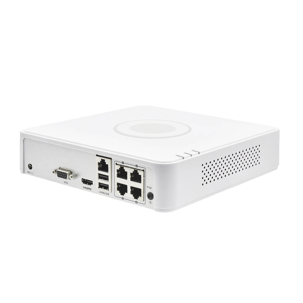 NVR 4 Megapixel (Compatible con Cámaras ACUSENSE) / 4 canales IP / 4 Puertos PoE /1 Bahía de Disco Duro / Salida de Vídeo Full HD - Image 2