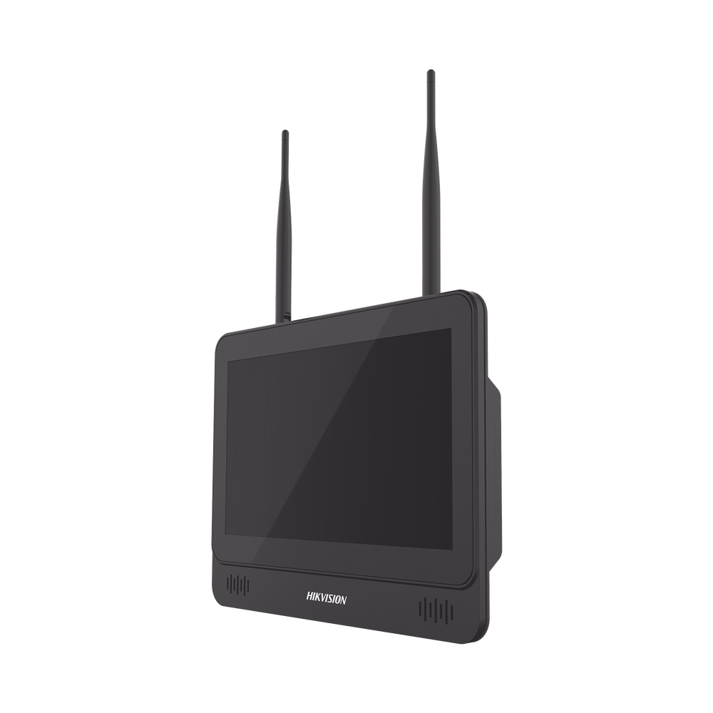 NVR 4 Megapixel / Pantalla LCD 11.6" / 4 canales IP / 1 Bahía de Disco Duro / 2 Antenas Wi-Fi / Salida de Vídeo Full HD