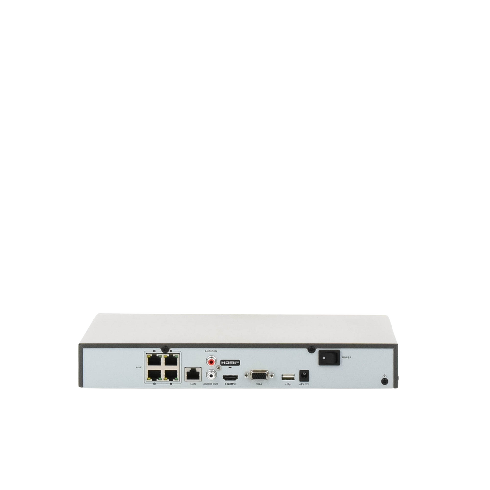 NVR 8 Megapixel (4K) (Compatible con Cámaras ACUSENSE) / 4 canales IP / 4 Puertos PoE+ / 1 Bahía de Disco Duro / Salida de Vídeo en 4K / 300 Metros PoE Modo Extendido - Image 2