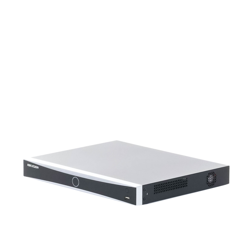 NVR 12 Megapixel (4K) / 16 Canales IP / 16 Puertos PoE+ / Reconocimiento Facial / AcuSense (Evita Falsas Alarmas) / 2 Bahías de Disco Duro / Switch PoE 300 mts / HDMI en 4K / Alarmas I/O / 300 Metros PoE Modo Extendido - Image 3