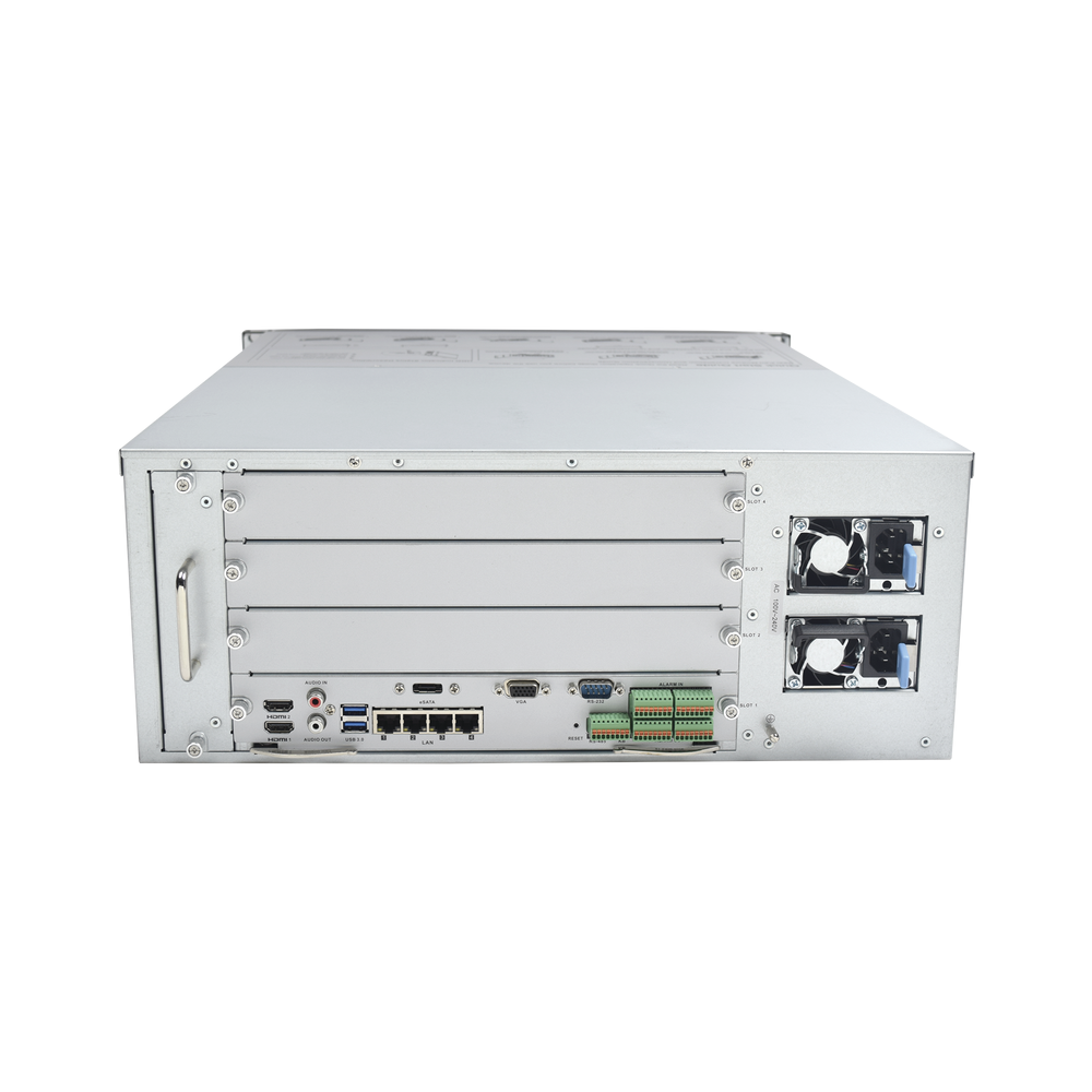 NVR 12 Megapixel (4K) / 128 canales IP / 24 Bahías de Disco Duro / 4 Puertos de Red / Soporta RAID con Hot Swap / NVR de Alto Desempeño - Image 4