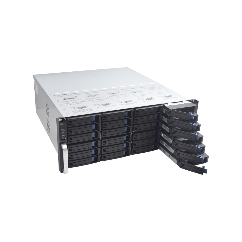 NVR 12 Megapixel (4K) / 256 canales IP / 24 Bahías de Disco Duro / 4 Puertos de Red / Soporta RAID con Hot Swap / NVR - Image 3