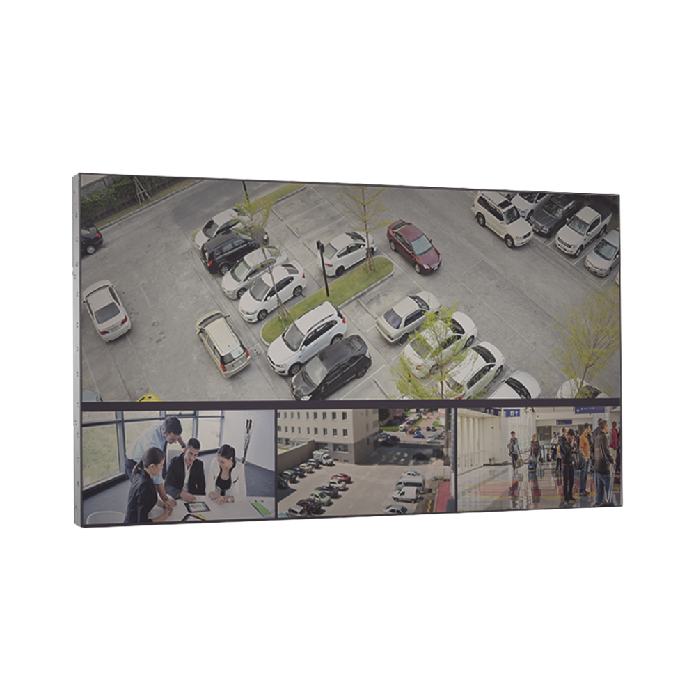 Pantalla LCD 55" para Videowall / Entrada HDMI - VGA - DVI - DP / Monitor Robusto / Bisel Delgado (3.5 mm) / Daisy Chain (Conexion en Cadena sin Software)