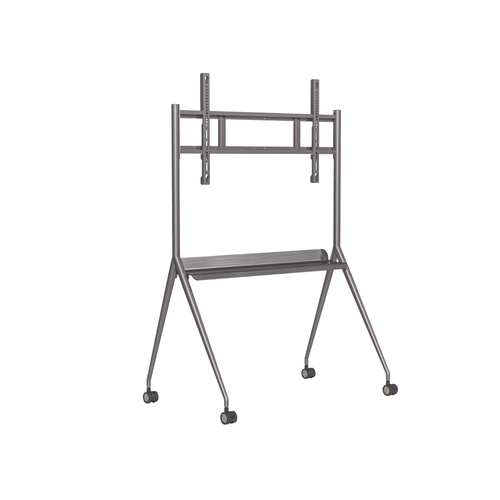 Montaje de Piso Móvil para Pantallas de 55"  hasta 75" / Compatible con VESA / Incluye Soporte para la Pantalla