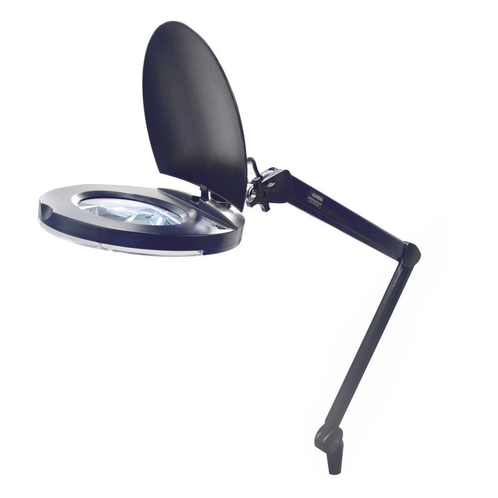 Lámpara de LED para Escritorio con Lupa de 5 Pulgadas de Diámetro, 5 Dioptrias, 2.25X.