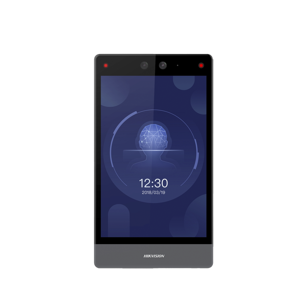 Terminal Facial Min Moe 8" Touch / Delgada y Estética / PoE / 100,000 rostros / Exterior IP65 / Función de Videoportero y Lectura de Códigos QR / Lectura de tarjetas / HIK-IA
