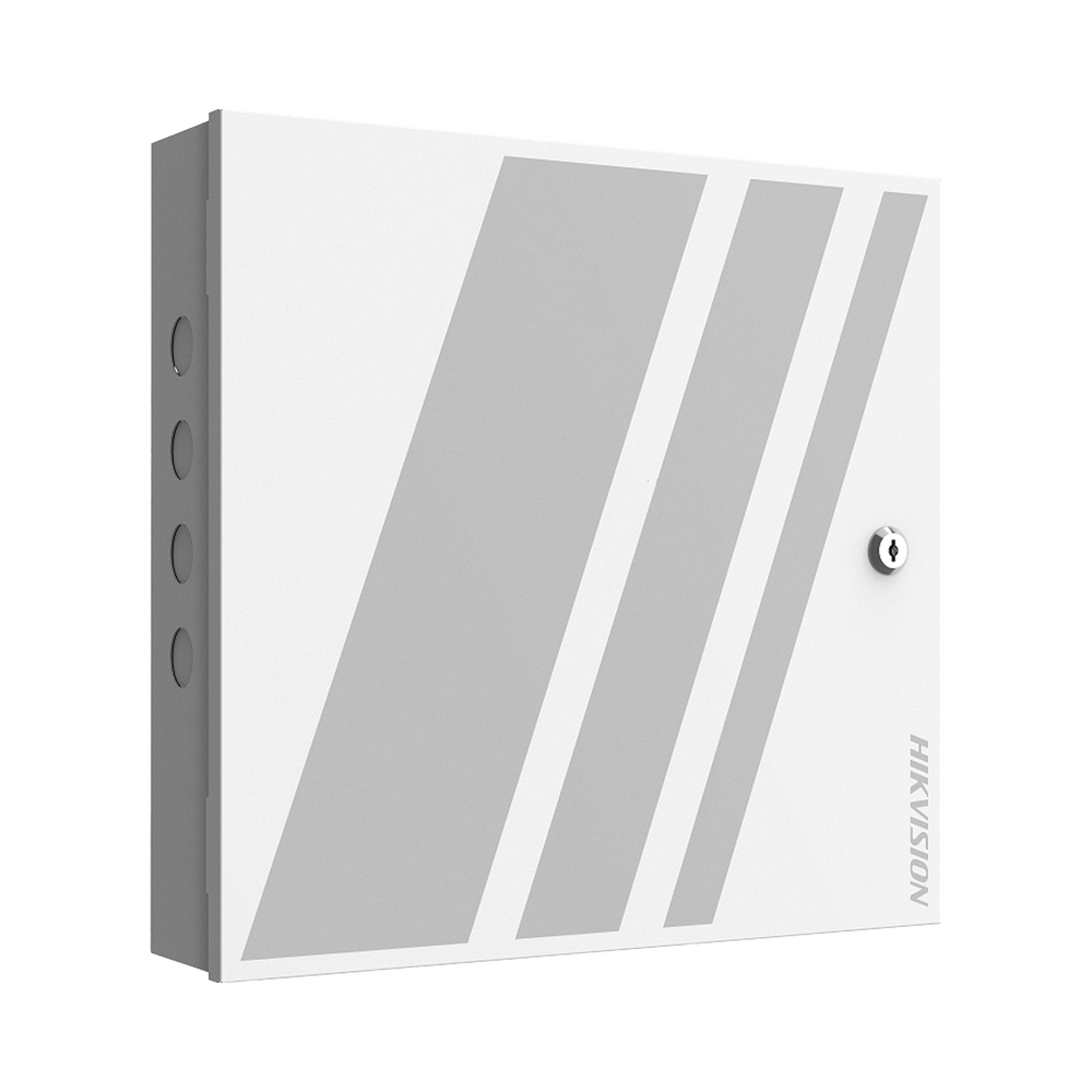 Controlador de Acceso 1 Puerta Administrable en la Nube con Hik-Connect Teams / Interfaz Web / 2 Lectores de Huella o Tarjeta / 100,000 Tarjetas / 10,000 Huellas / Incluye Gabinete y Fuente de Alimentación 12v 4A / Soporta Batería de Respald