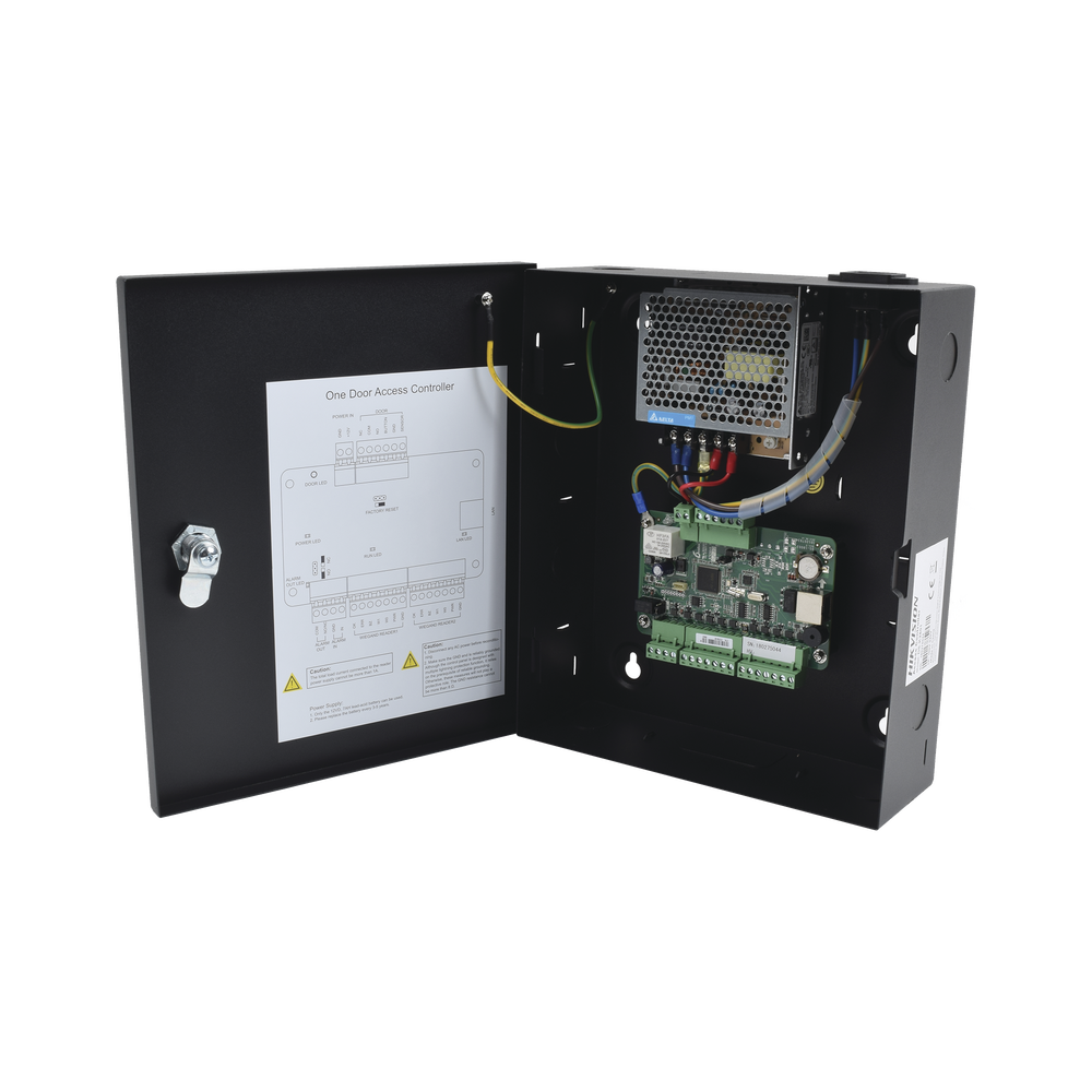 Controlador de Acceso para 1 Puerta y 2 Lectores / Fácil Administración con Software Gratuito / Incluye Gabinete y Fuente de Alimentación 12Vcc/8A / 10,000 Tarjetas / 50,000 Eventos - Image 2