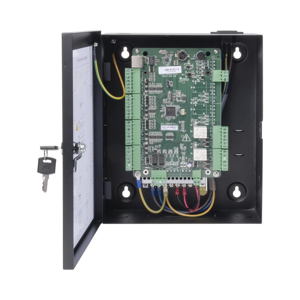 Controlador de Acceso para 2 Puertas y 4 Lectores / Fácil Administración con Software Gratuito / Incluye Gabinete y Fuente de Alimentación 12Vcc/8A / 10,000 Tarjetas / 50,000 Eventos - Image 6
