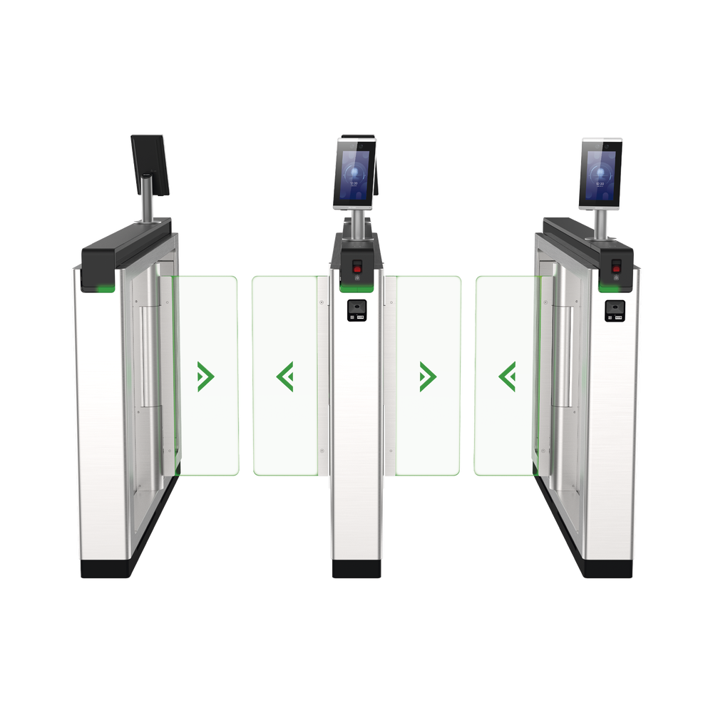 Torniquete de Apertura para Lado Izquierdo / Metal / Con 12 Pares de Detectores IR / Soporta Terminal de Reconocimiento Facial - Image 2