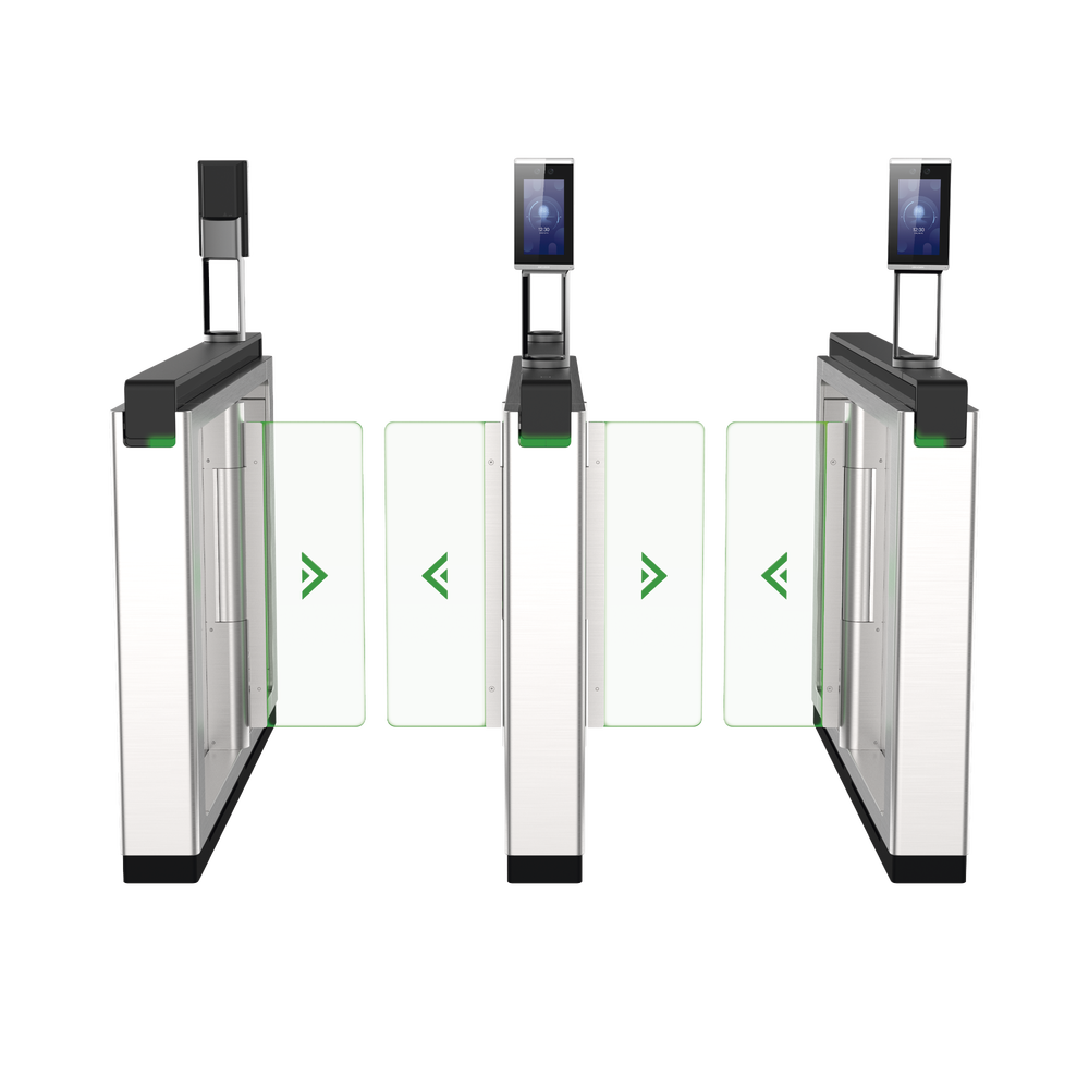 Torniquete de Apertura para Lado Izquierdo / Metal / Con 12 Pares de Detectores IR / Soporta Terminal de Reconocimiento Facial - Image 3