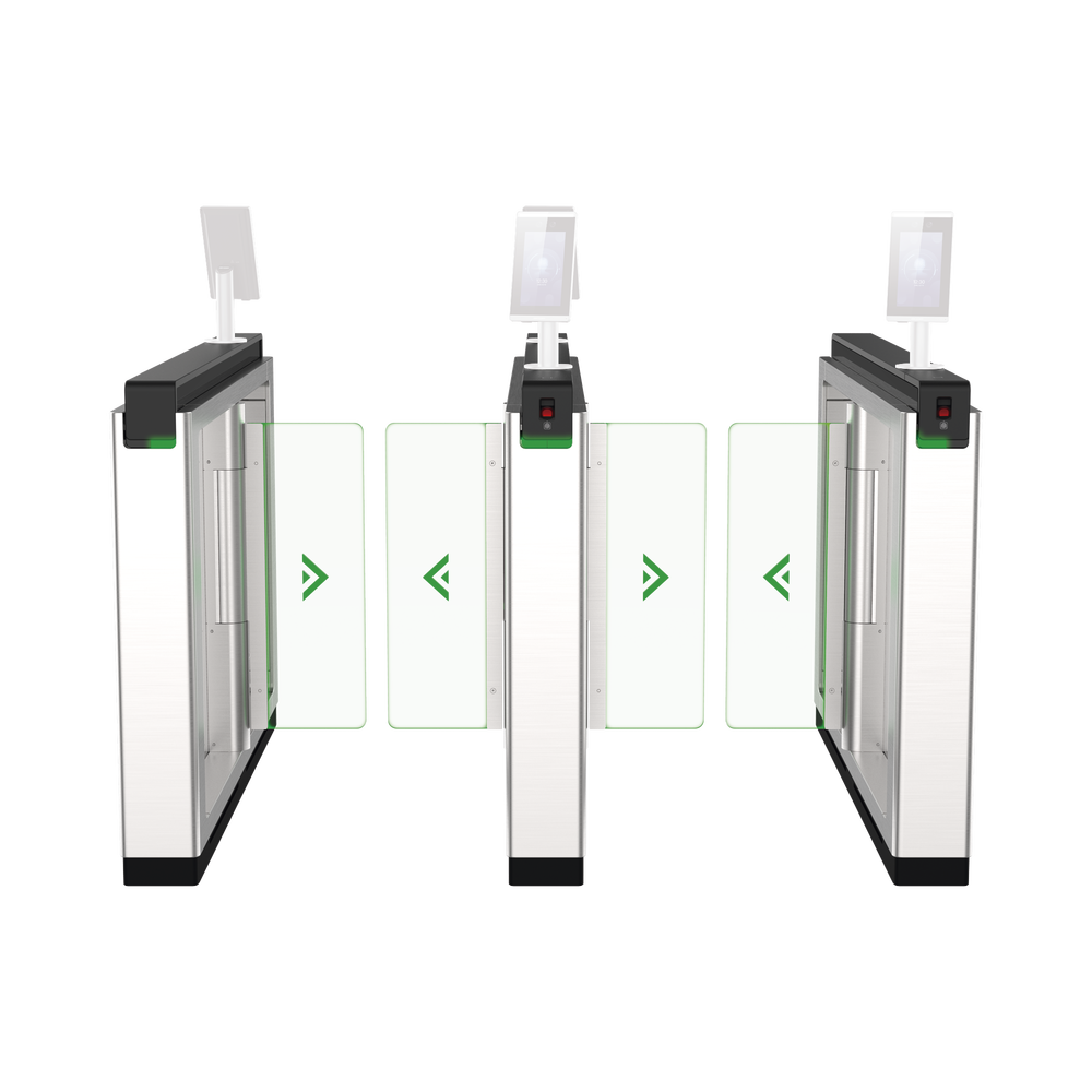 Torniquete de Apertura para Lado Izquierdo / Metal / Con 12 Pares de Detectores IR / Soporta Terminal de Reconocimiento Facial - Image 4
