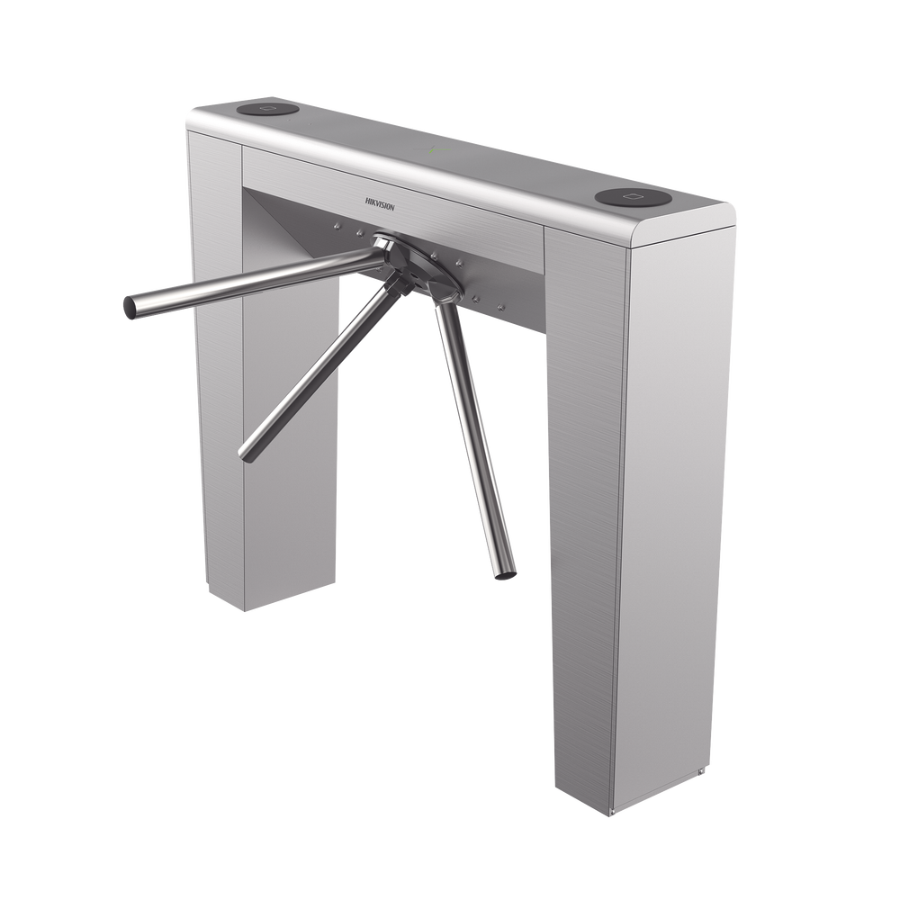 Torniquete Estético Trípode Bidireccional de Acero Inoxidable / 2 Millones de Ciclos MCBF / Interior y Exterior Protegido / LEDs indicadores de Entrada y Salida / Tipo Puente