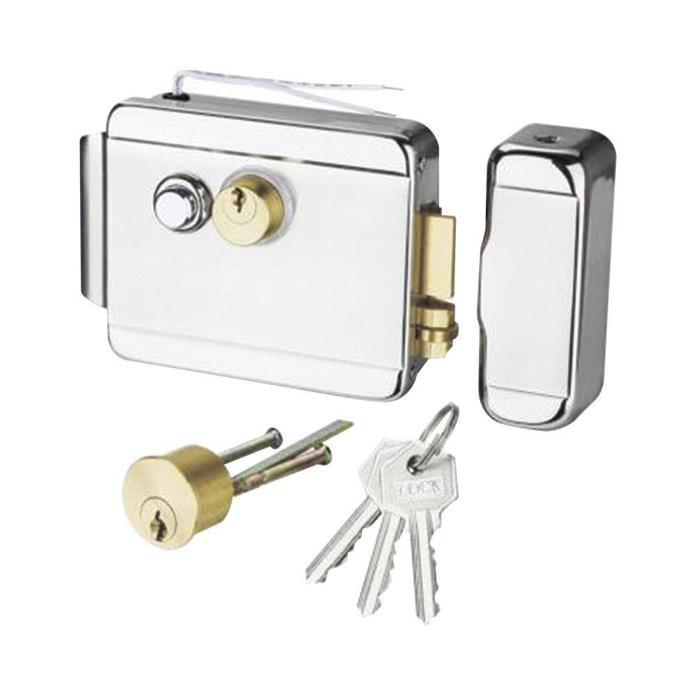 Cerradura Eléctrica Derecha o Izquierda con Botón de Salida Interconstruido