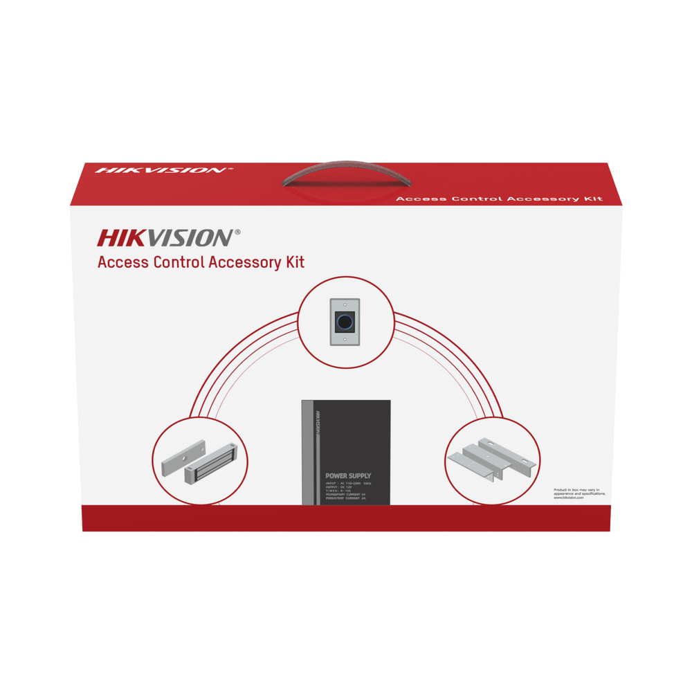 Kit de Accesorios para Ctrl de Acceso / Fuente 12 Vcd 2 A, Botón de Salida y Chapa Magnética 600 Lbs / Para instalación de control de acceso autónomo (Facial Min Moe, Teclados, Lectores de Huella etc) - Image 2