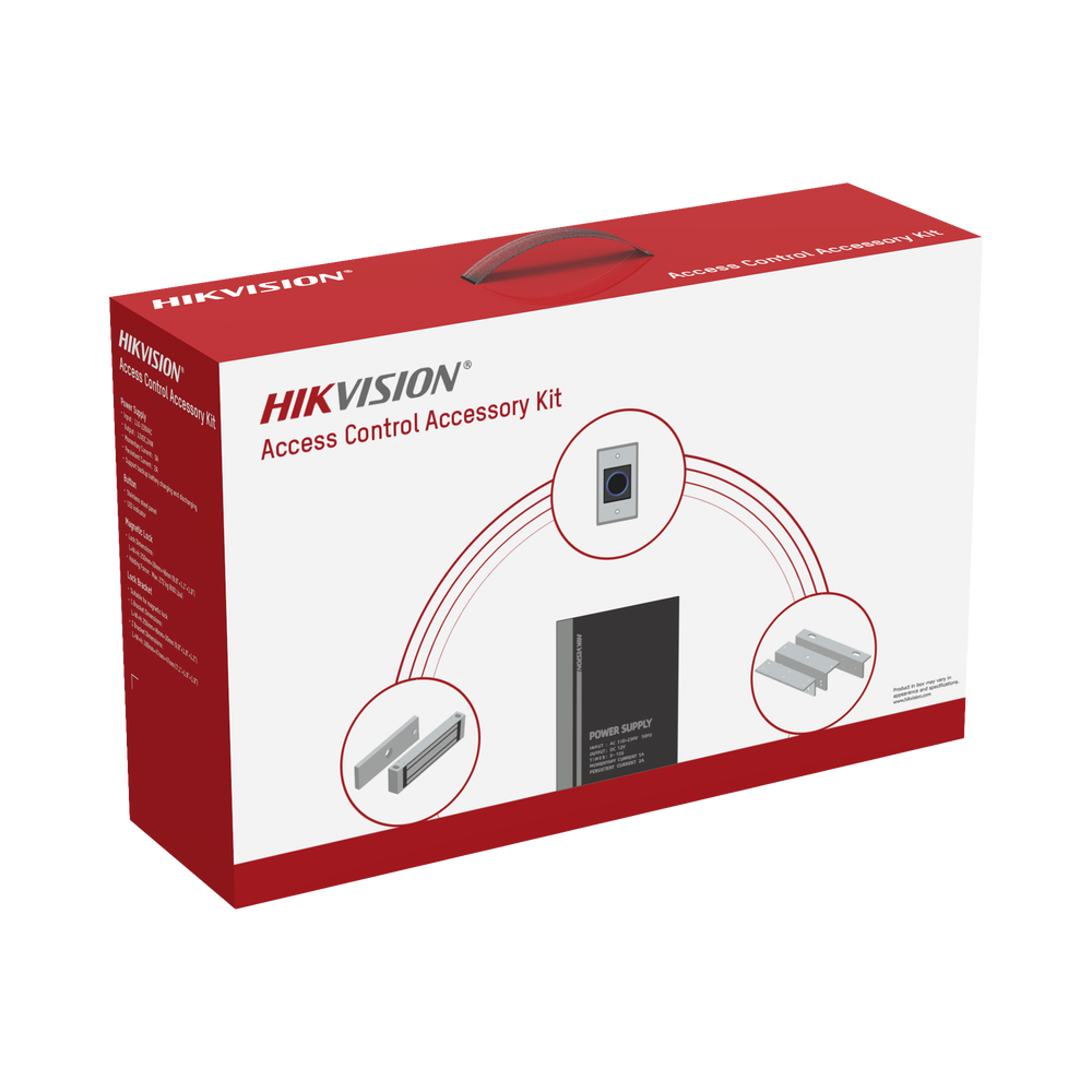 Kit de Accesorios para Ctrl de Acceso / Fuente 12 Vcd 2 A, Botón de Salida y Chapa Magnética 600 Lbs / Para instalación de control de acceso autónomo (Facial Min Moe, Teclados, Lectores de Huella etc) - Image 3