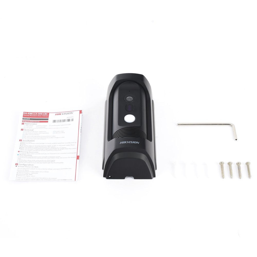 Frente de Calle IP 2 Megapixel / Uso Rudo / Antivandálico IK09 y Exterior IP65 / PoE Estándar / 3 mts IR / Compatible con Monitor IP HIKVISION o Llamada Directo a App - Image 2