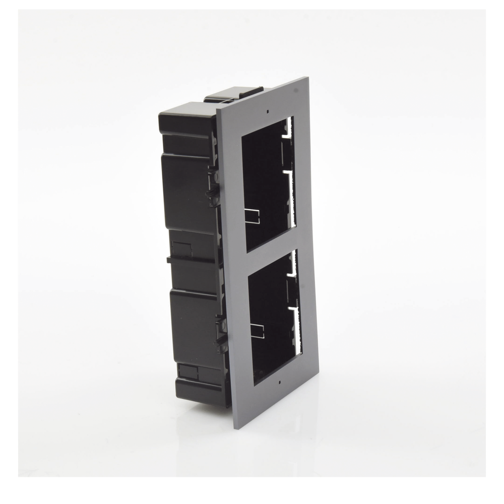 Base de 2 Espacios para EMPOTRAR Módulos de Videoporteros Hikvision - Image 3