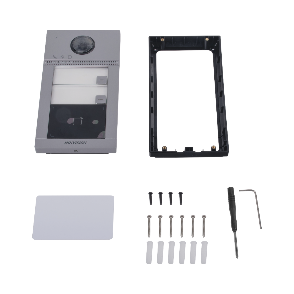 Videoportero IP 2 Megapixel / Llamada y Apertura Remota desde App Hik-Connect (requiere monitor) / PoE / Exterior IP65 + Antivandalico IK08 / 2 Departamentos / Apertura con Tarjeta / Soporta 2 Puertas y hasta 6 Monitores - Image 5