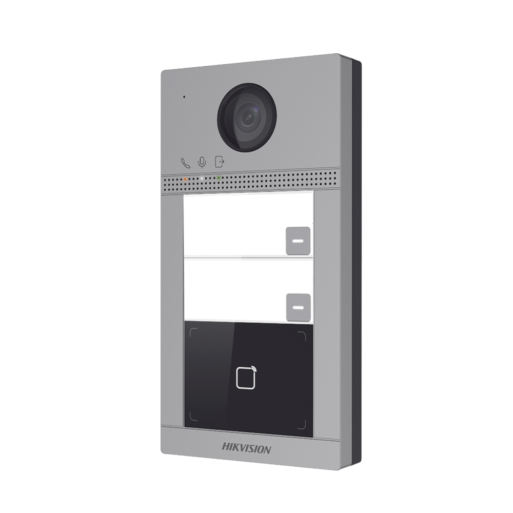 Videoportero IP 2 Megapixel / Llamada y Apertura Remota desde App Hik-Connect (requiere monitor) / PoE / Exterior IP65 + Antivandalico IK08 / 2 Departamentos / Apertura con Tarjeta / Soporta 2 Puertas y hasta 6 Monitores - Image 4