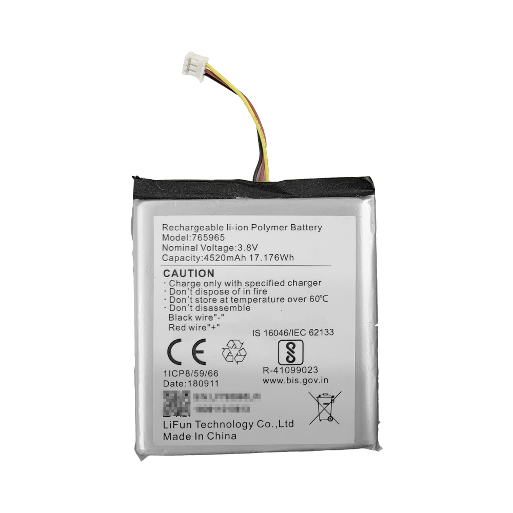 Batería de Respaldo para Panel de Alarma Hikvision / 4520 mAh / Compatible con Paneles AX PRO - AX HUB - Hibrido Versión 1 (DS-PHA64-W4P) y Repetidor AX PRO DS-PR1-WB