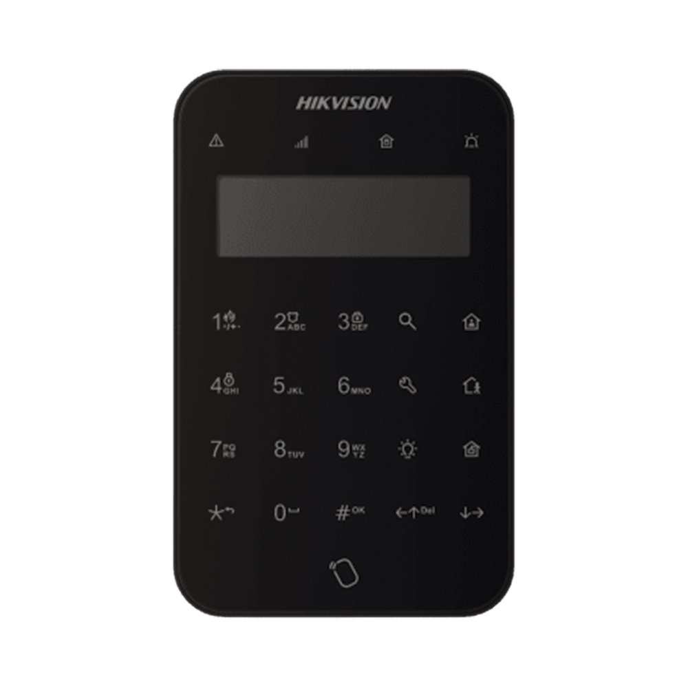 (AX PRO) Teclado Inalámbrico con Pantalla LCD para Armado y Desarmado / Color Negro / Funciones de Automatización para control de Relevadores