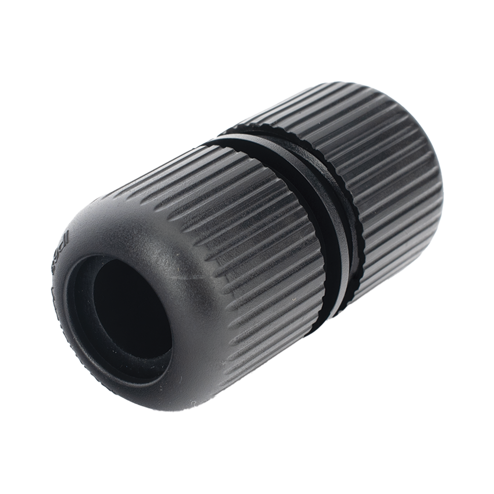 Protector para Exterior IP68 / Adaptador para el Conector Tipo Plug (12 Vcc) en C?maras Epcom / Color Negro / Hikvision / Hilook