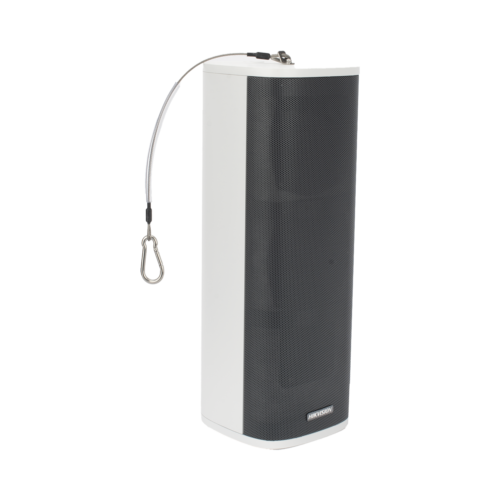 Altavoz IP tipo Columna | 60 Watts | Reproducción de Audio vía Red | IP66 | Entrada de alarma | Compatible con Hik-Connect/ HikCentral Professional