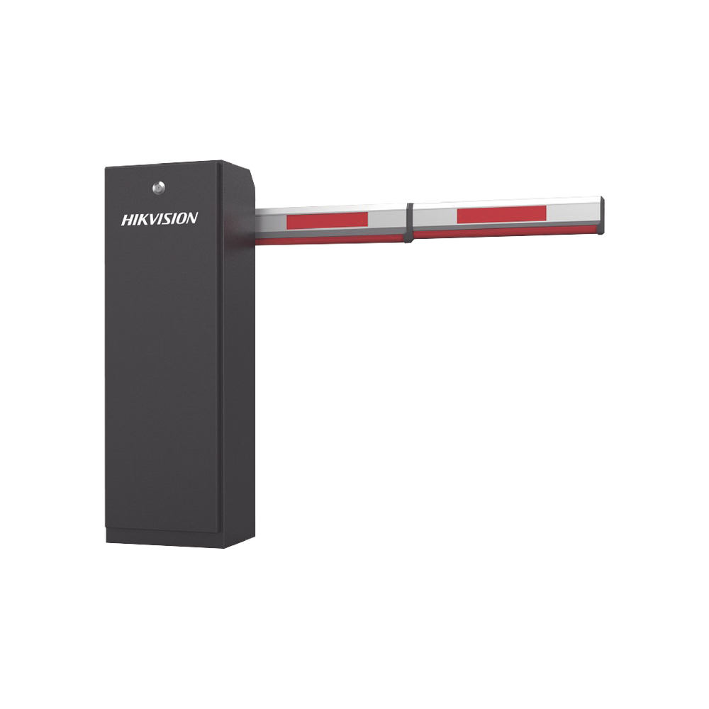 Barrera Vehicular DERECHA / Brazo Incluido Ajustable de 2 a 4 mts / Apertura en 3 Segundos / Incluye Banda Protectora Antigolpe de Vehiculos / Protección IP54 / Compatible con Cualquier Control de Acceso