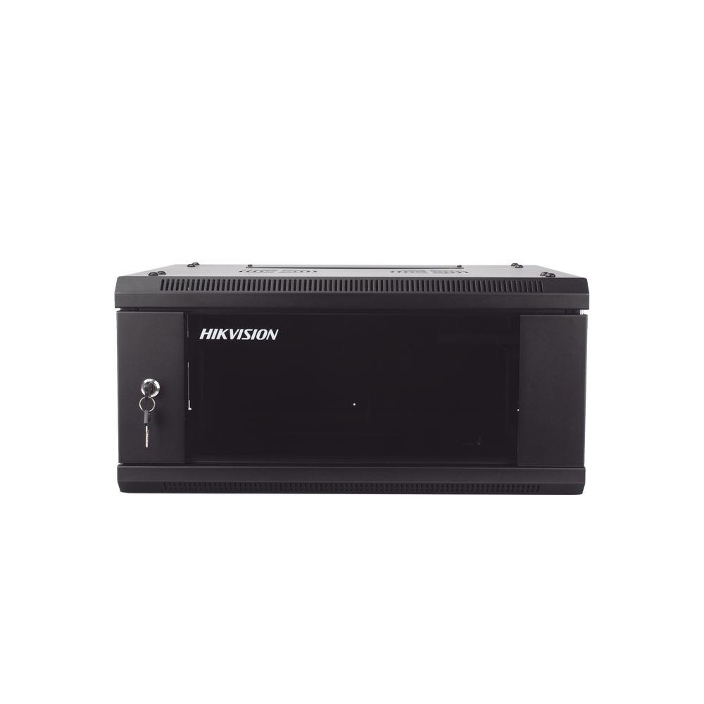 Gabinete para Montaje en Pared - Piso / Puerta de Cristal Templado / Cuerpo Fijo / 4 Unidades de Rack / 19" / Fabricado en Acero - Image 2