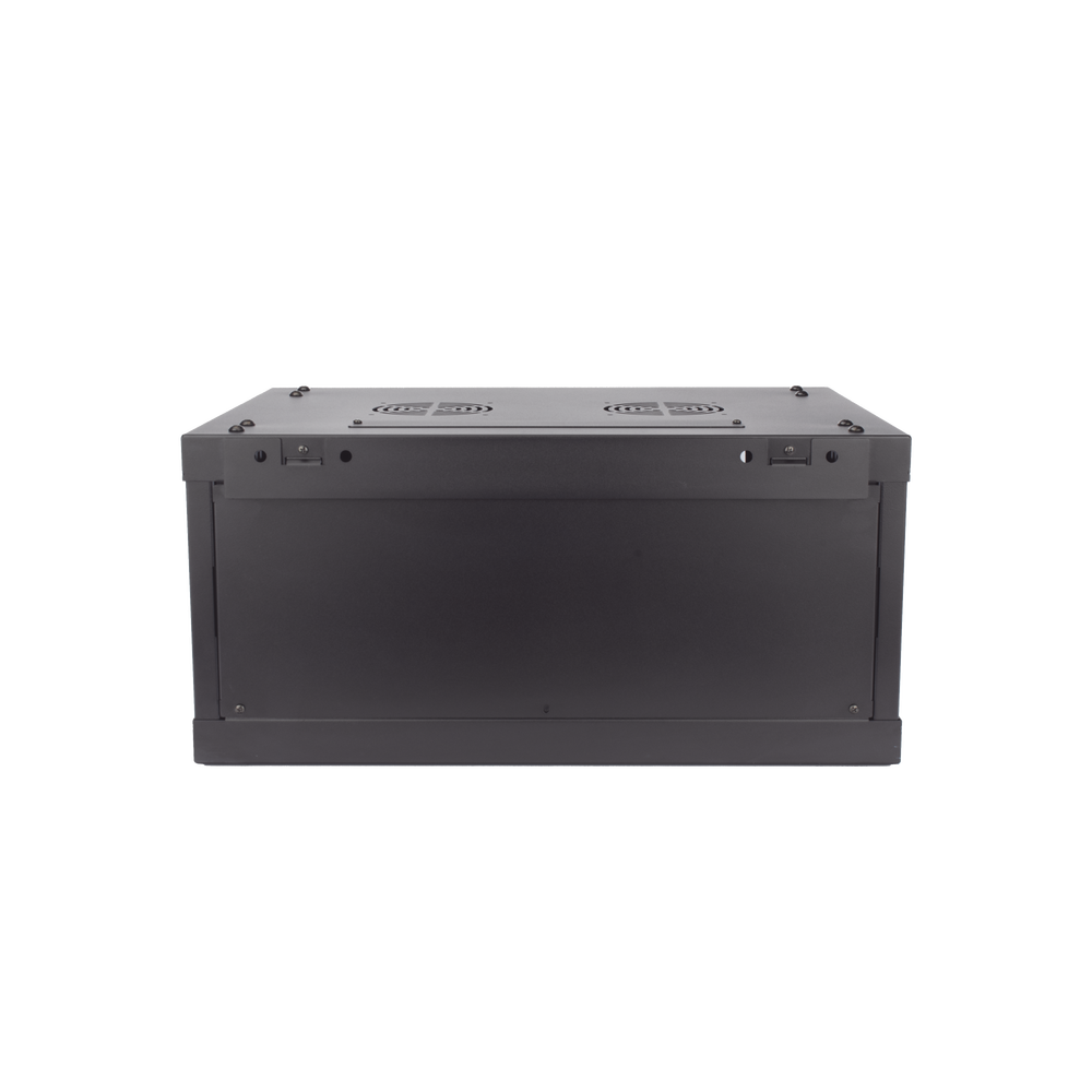 Gabinete para Montaje en Pared - Piso / Puerta de Cristal Templado / Cuerpo Fijo / 4 Unidades de Rack / 19" / Fabricado en Acero - Image 4