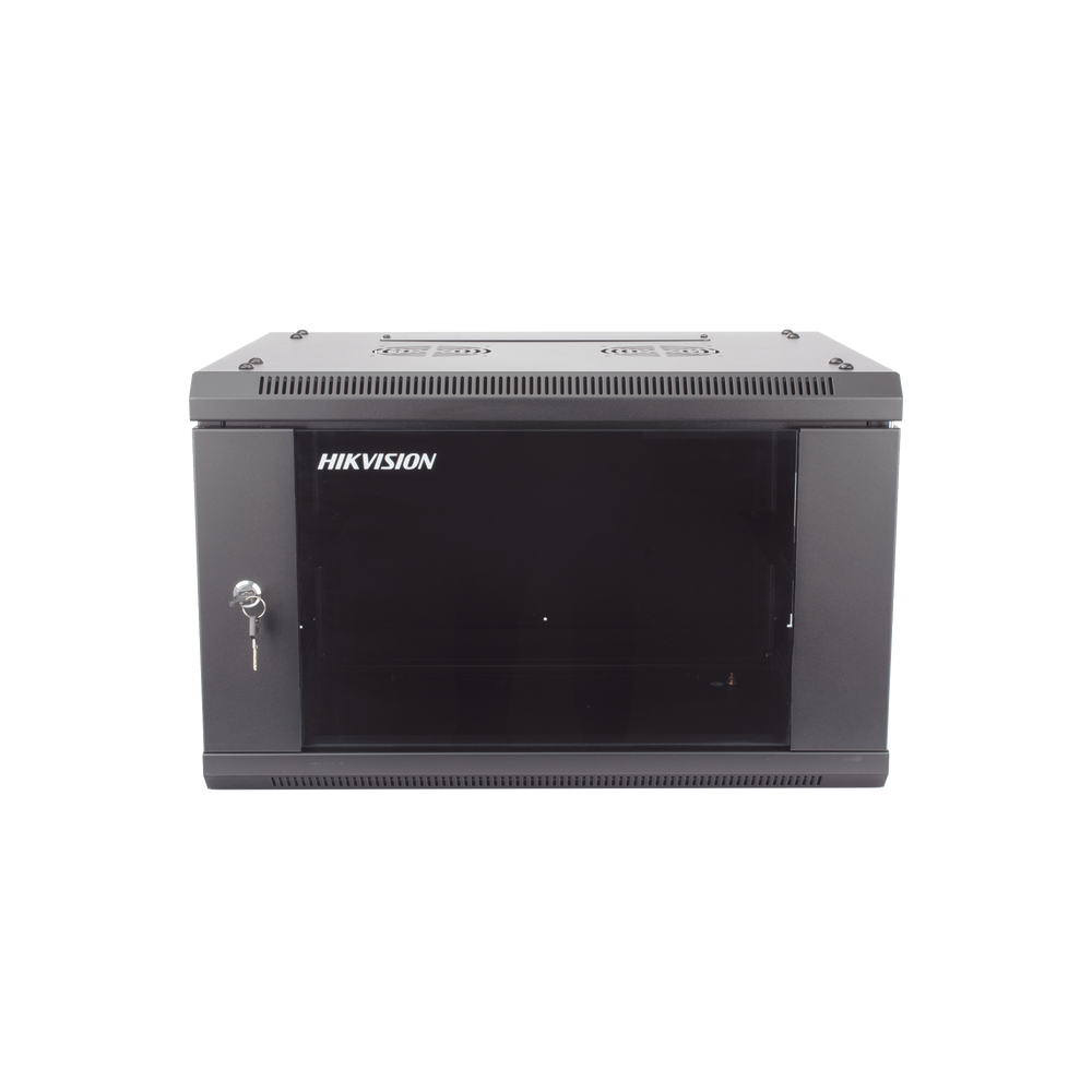 Gabinete para Montaje en Pared - Piso / Puerta de Cristal Templado / Cuerpo Fijo / 6 Unidades de Rack / 19" / Fabricado en Acero - Image 2