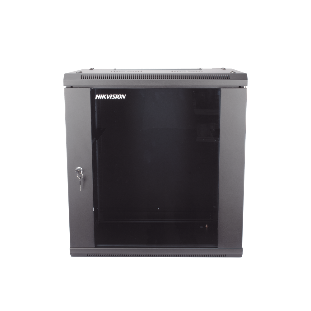 Gabinete para Montaje en Pared - Piso / Puerta de Cristal Templado / Cuerpo Fijo / 12 Unidades de Rack / 19" / Fabricado en Acero - Image 2