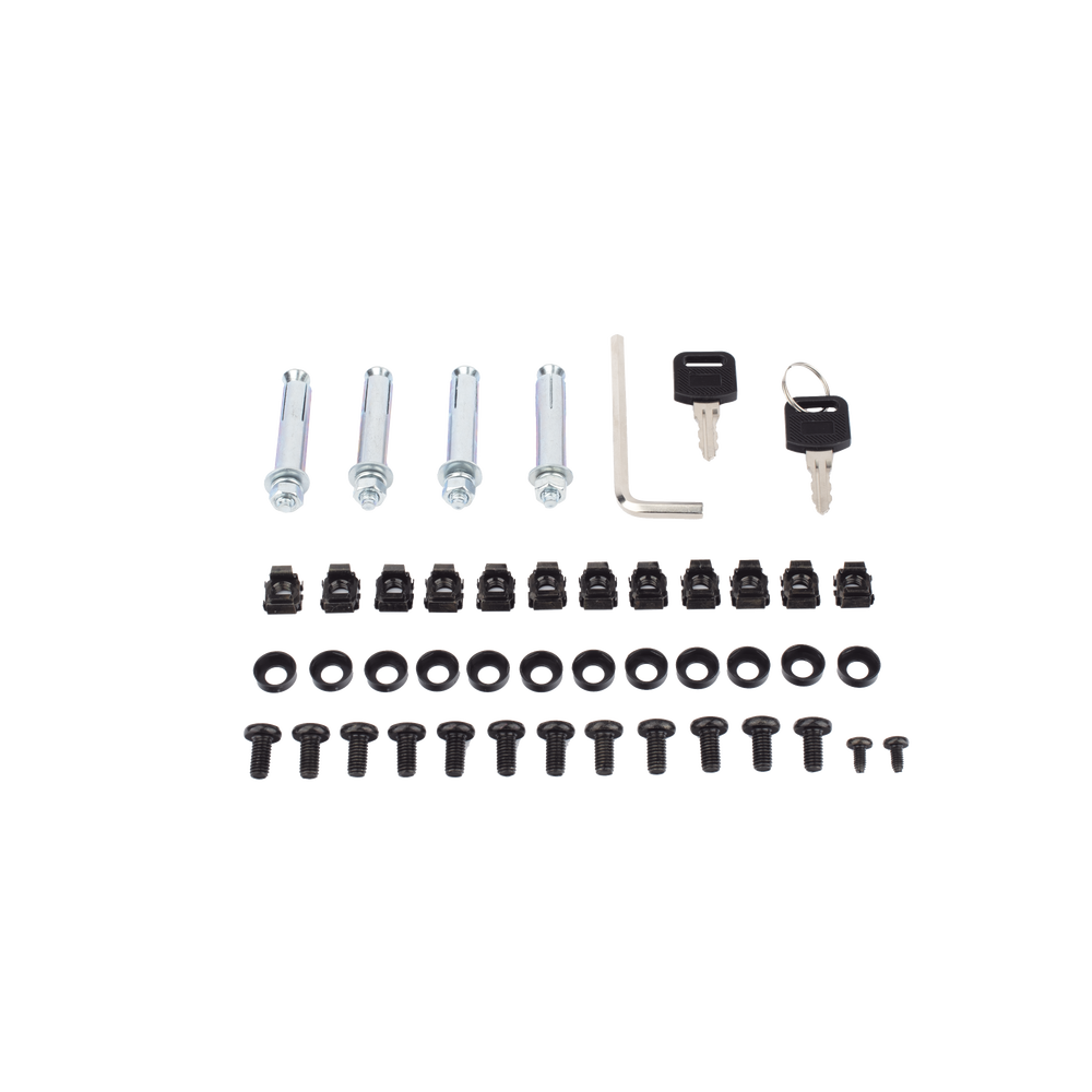 Gabinete para Montaje en Pared - Piso / Puerta de Cristal Templado / Cuerpo Fijo / 12 Unidades de Rack / 19" / Fabricado en Acero - Image 5