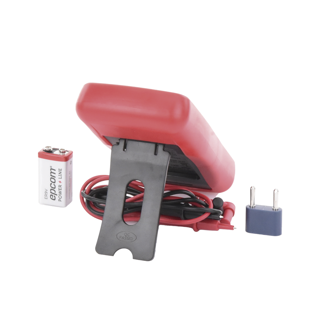 KIT Multímetro Digital DT9205A 600 Vcc / Vca CATII, con Pantalla LCD. Incluye Batería ER-9V de 9V - Image 4