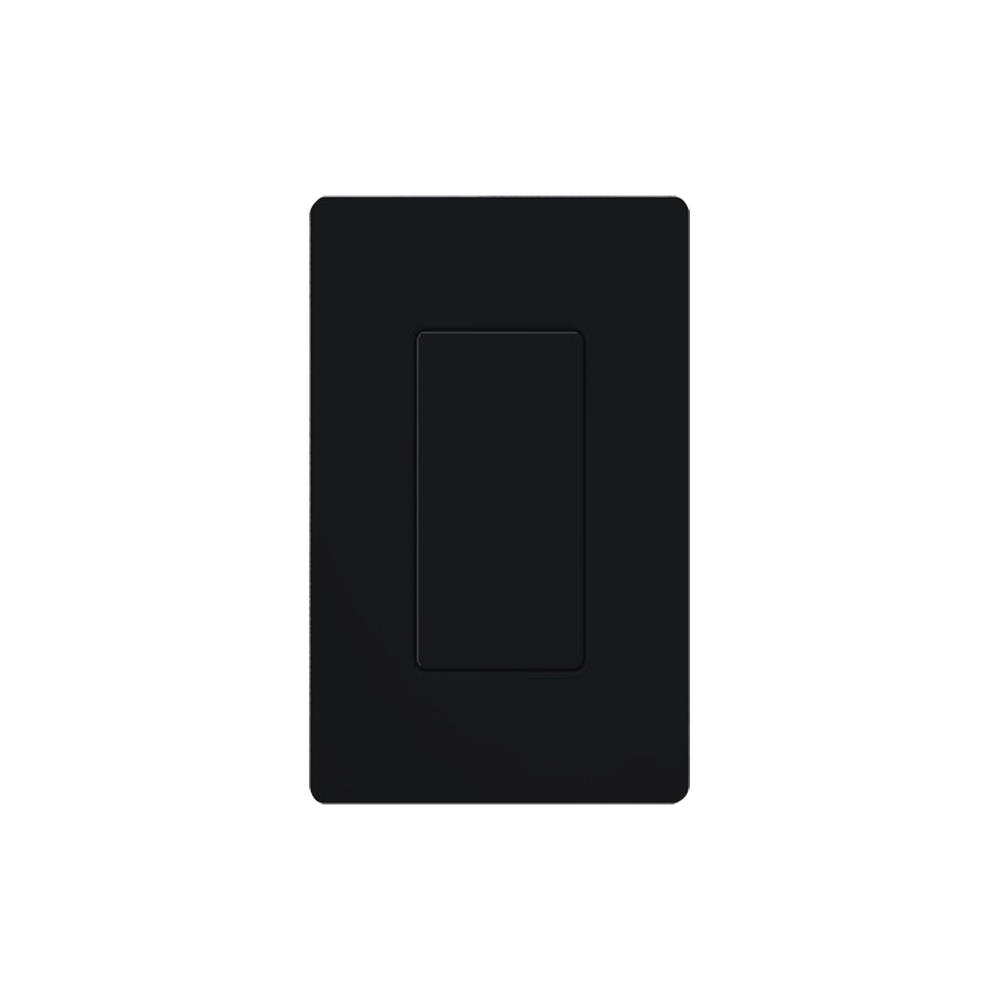 Placa ciega de pared color negro