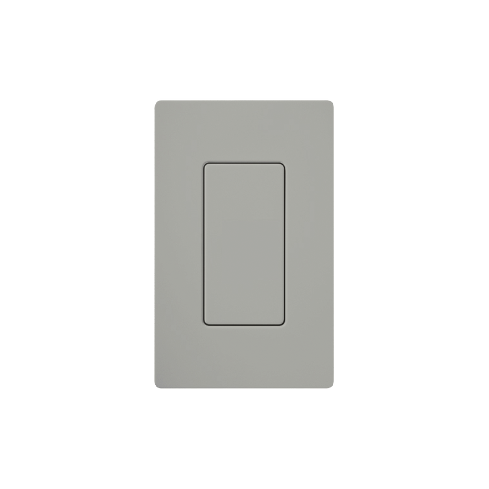 Tapa ciega color gris.