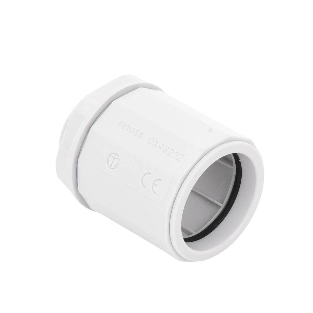 Conector de tubería rígida a caja (Racor), PVC Auto-extinguible, de 32 mm