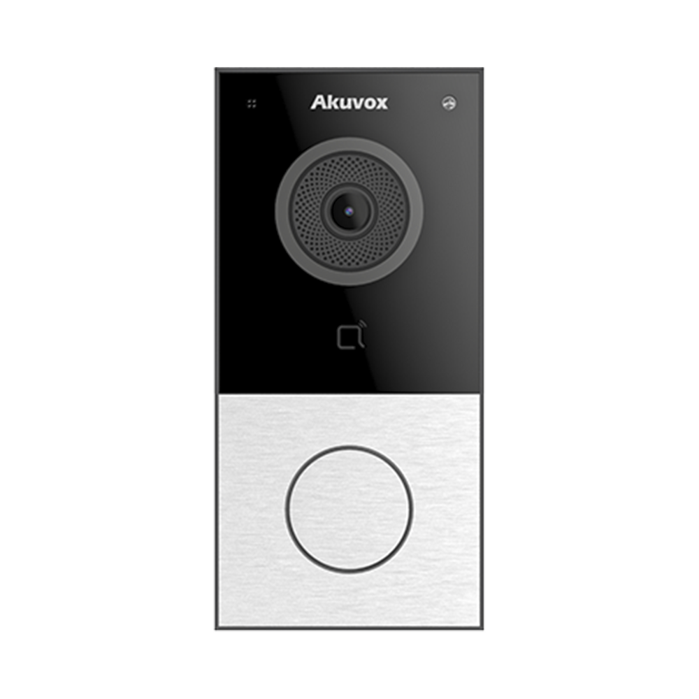 DOORBELL / WIFI / 100% en la Nube / POE / Bluetooth / NFC / Lector de Tarjetas MIFARE / Notificación en APP / Llamada Telefónica / SIP / ONVIF / IP65 / Cámara 2 MP / Botón con Iluminación / Control de 1 Puerta