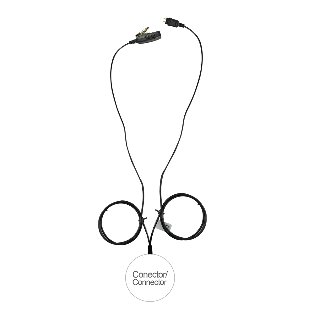 Micrófono de 2 cables serie LOC para Motorola EP350/450/450S, MAGONE, MOTOTRBO: DEP450,XPR3000,CP200D. Hytera TC500/600