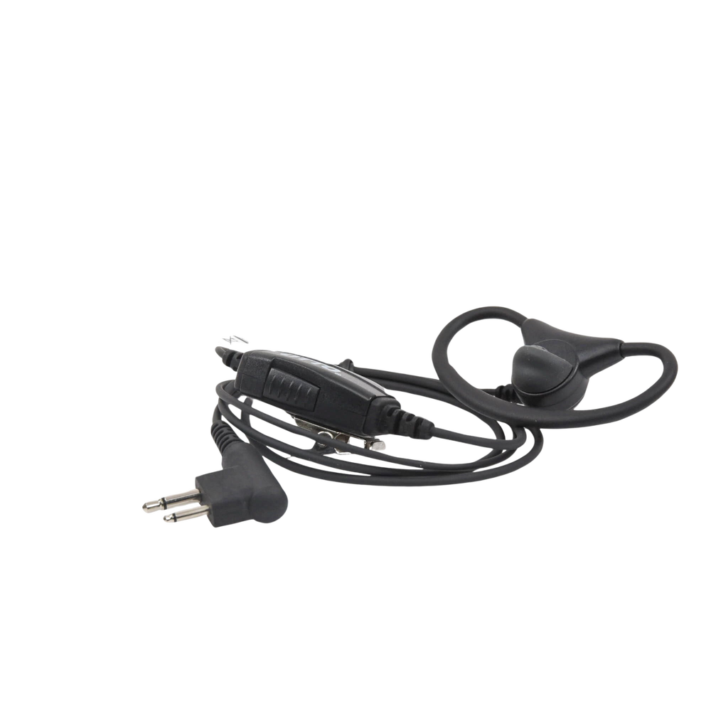 Micrófono-Audífono tipo Anillo, Cable con 40 lbs de Resistencia. Motorola EP450, MAGONE, DEP450 y Hytera series TC500/600/700