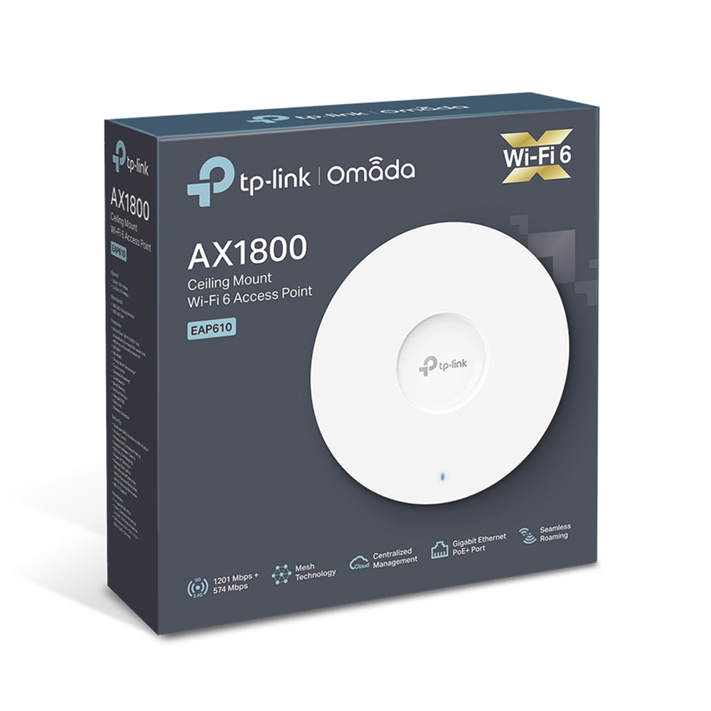 Punto de Acceso Omada / Wi-Fi 6 AX1800 MU-MIMO 2x2 / Mesh Omada / Alta Densidad de Usuarios / Configuración por Controlador o Stand-Alone / Para Montaje en Techo/pared / Alimentación PoE+ - Image 4