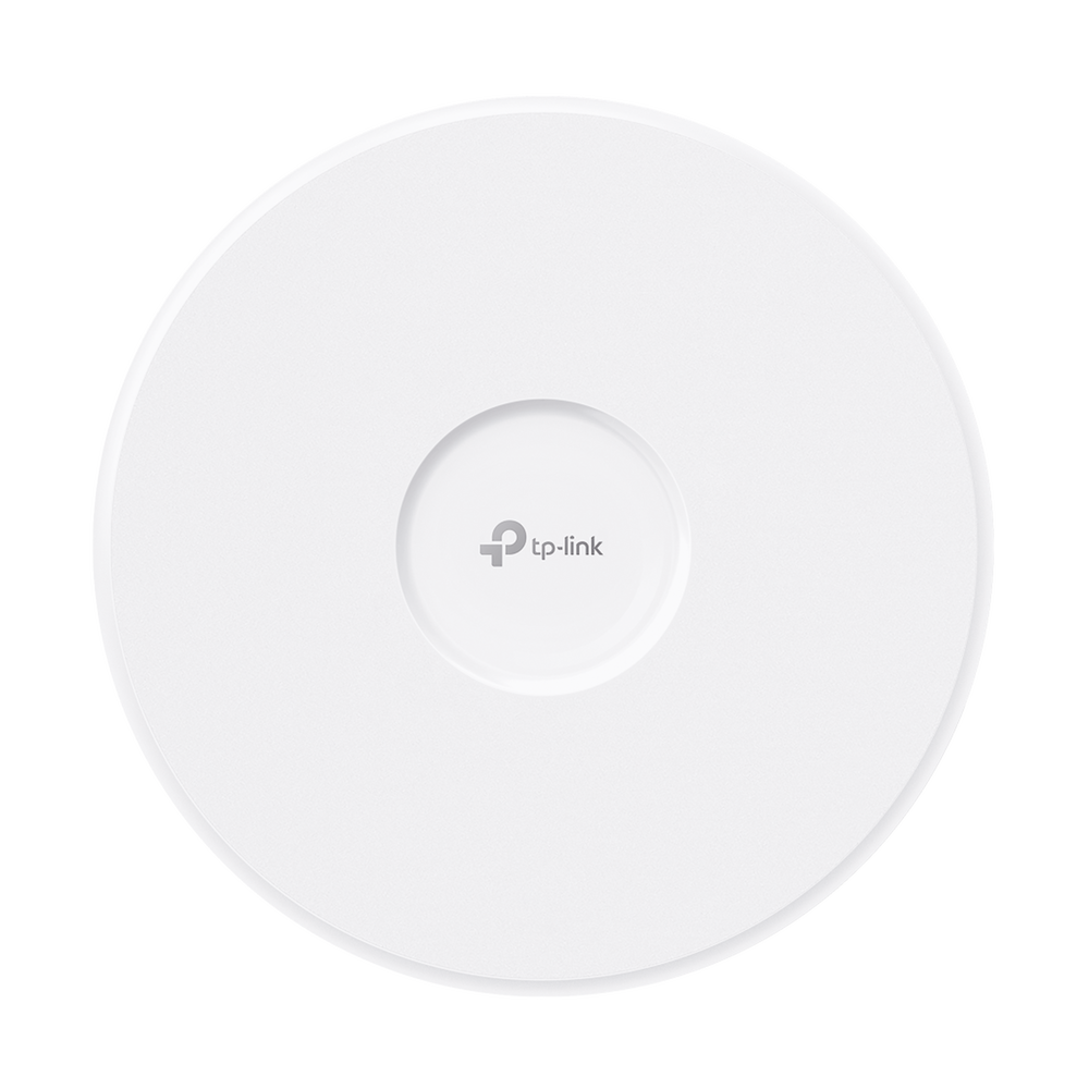 Punto de Acceso Omada / Wi-Fi 7 BE22000 MU-MIMO 4x4 / 2 Puertos 10 Gbps / Mesh Omada / Operaciones Multiencale (MLO) / Configuración por Controlador o Stand-Alone / Para Montaje en Techo/pared / Alimentación PoE++