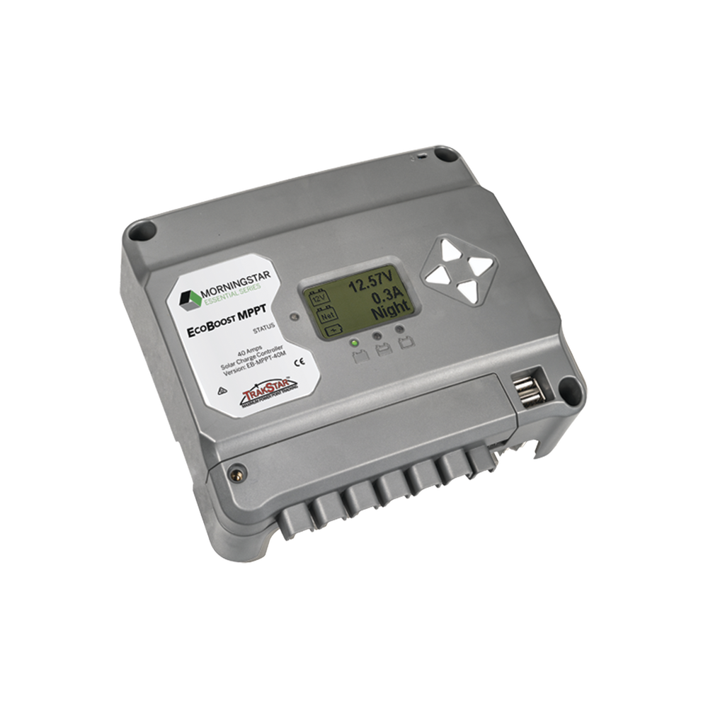 Controlador de Carga Solar EcoBoost MPPT 40A con Pantalla.