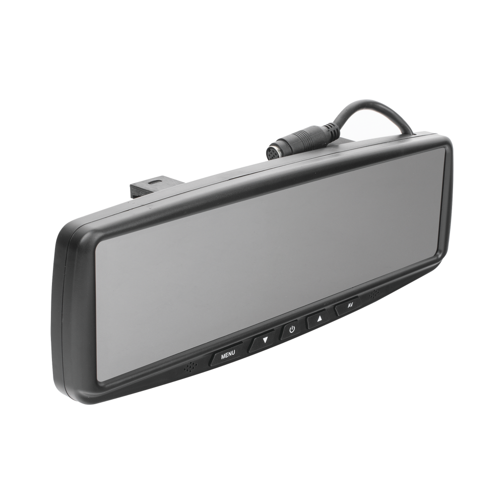 Sistema alámbrico de reversa con cámara y monitor de 4.3 pulgadas, Incluye cámara para placa de 170° - Image 2