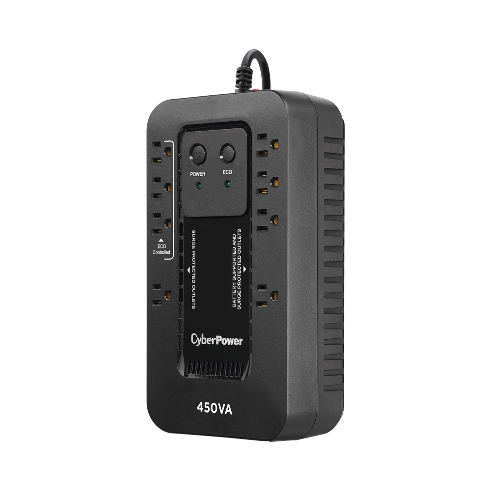 UPS de 450 VA/260 W, Topología Standby con Modo Ahorrador ECO, Entrada 120 Vca NEMA 5-15P, Con 8 Tomas NEMA 5-15R - Image 2