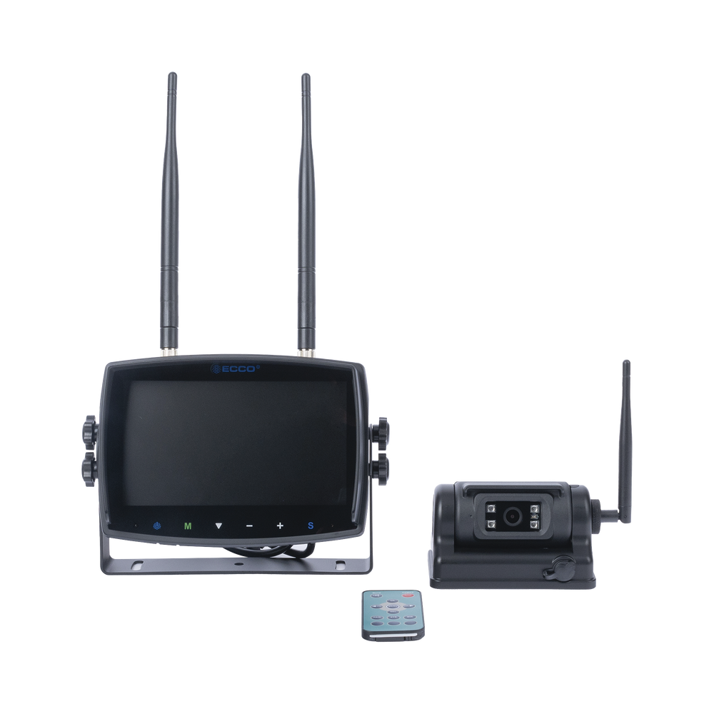 Sistema inalámbrico de reversa con cámara infrarroja , imán y monitor de 7" táctil - Image 2