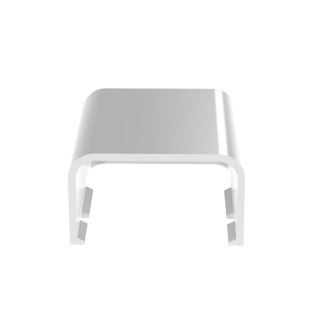 Tapa Final, para uso con canaleta LD10, material ABS, Color Blanco - Image 2